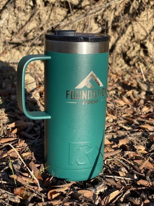 Foundation 16oz Insulated Tumbler with Handle - Forest Green
