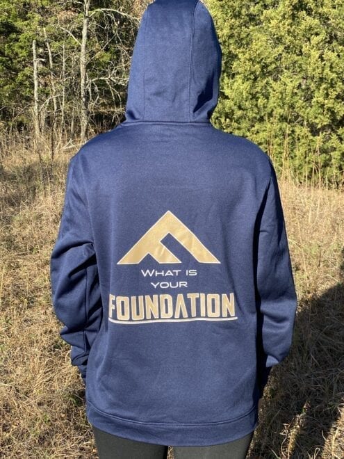 Foundation Stocks Performance Fleece Hoodie Navy - What is Your Foundation Style